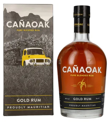 Produktbild von Cañaoak Pure Blended Gold Rum 40% Vol. 0,7l in Geschenkbox