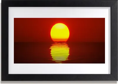 Produktbild von Bild 30x20 MDF-Rahmen Wandkunst Sonnenuntergang-Landschaft