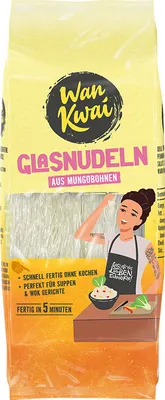 Produktbild von Wan Kwai Glasnudeln aus Mungobohnen für fernöstliche Gerichte 100g