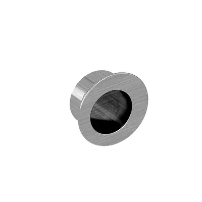 Produktbild von Fingerhülse für Schiebetüren, rund, Durchmesser 29 mm, Nickel gebürstet, für Durchgangstüren, Zimmertüren