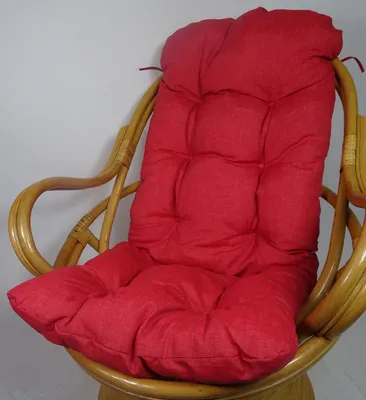 Produktbild von Rattani Auflage/Polster für Schaukelstuhl, Drehsessel, Ersatzpolster Gr. 135 x 60 x 15 cm, Nuevo Loneta Rot -  EU