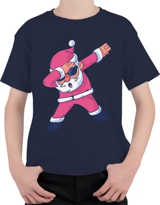 Produktbild von Dabbing Santa Sonnenbrille - Weihnachten Weihnachtsgeschenk Christmas Uni Kinder T-Shirt, Navy, 116