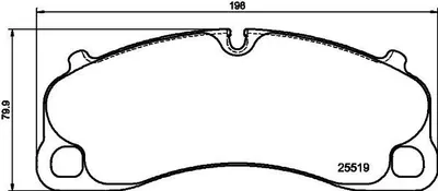Produktbild von HELLA Bremsbeläge Satz Vorne Bremsklötze für PORSCHE 911 Coupe (992) 8DB 355 039-991