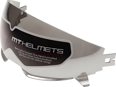 Image de Visière MT Helmets District / Streetfighter argent compatible avec MT Helmets