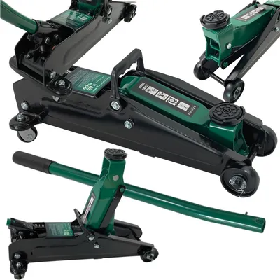 Obrázek produktu pro Hydraulický zvedák, podzvedák, nosnost 2 tuny, s gumovou podložkou, rozsah zvedání 135-385 mm