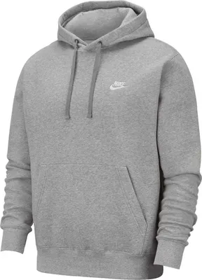 Produktbild von Nike - "Sportswear Club" Kapuzenpullover für Herren/Damen Uni BC7099 (XXL) (Dunkelgrau/Mattiertes Silber/Weiß)