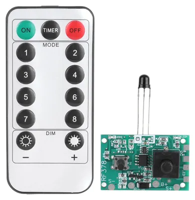 Produktbild von 3,7-V-Solarlampen-String-Controller-Modulplatine mit Fernbedienung für Lichter