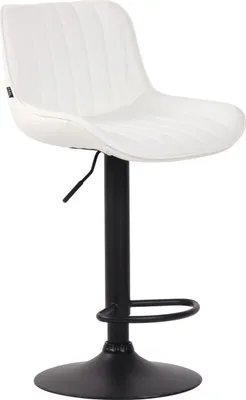 Produktbild von Barhocker Lentini Kunstleder schwarz weiß