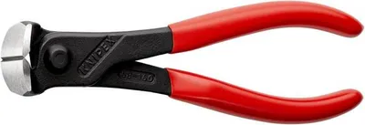 Produktbild von KNIPEX 68 01 180 Vornschneider mit Kunststoff überzogen schwarz atramentiert 180 mm