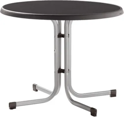 Produktbild von SIEGER Gartentisch / Klapptisch Ø86cm Stahl graph. / Mecalit anthrazit