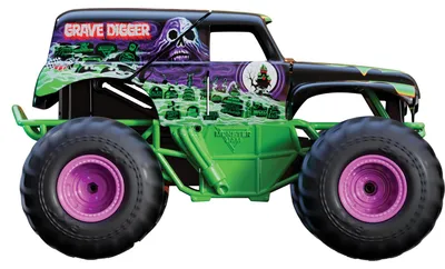 Immagine prodotto di Spin Master Monster Jam - Smash'n Bash Grave Digger in scala 1:15