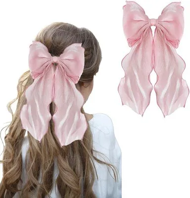 Immagine prodotto di Fascia per capelli da donna, grandi fermagli per capelli rosa