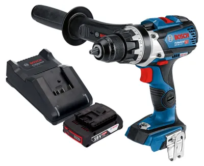 Immagine prodotto di Bosch GSR 18V-110 C Trapano avvitatore professionale a batteria 18 V 110 Nm brushless + 1x batteria ricaricabile 2,0 Ah + caricabatterie