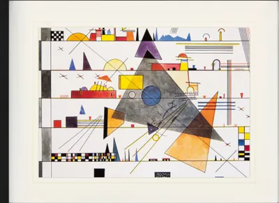 Produktbild von Wassily Kandinsky Gerahmtes Bild Mit Edlem Passepartout | Wand-Bilder | Im Bilderrahmen - Horizontale, 1924 (60 x 80 cm)