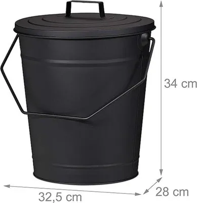 Produktbild von Famanu Aschebehälter mit Deckel - 12 Liter