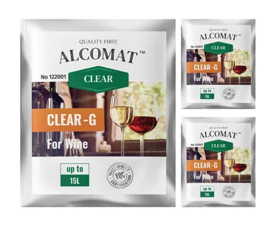Produktbild von Klärungsmittel ALCOMAT CLEAR-G Wein Saft Klärmittel Schönung auf 15L 3er Set