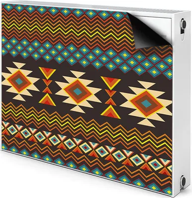 Produktbild von Magnet Heizkörperabdeckung Heizkörperverkleidung Verkleidung Abdeckung 90x60 cm  - Ethnische, Muster