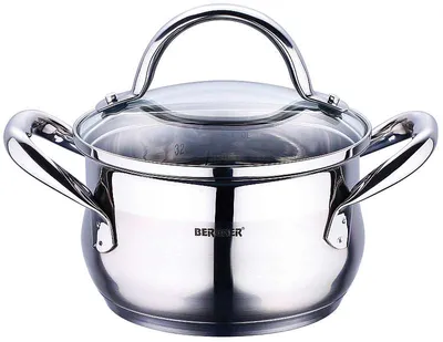 Produktbild von Bergner Induktion Kochtopf Schmortopf Glasdeckel 1,7 Liter BG-6506