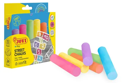 Productafbeelding van JOVI 1030 JOVI Street Chalks Straßenmalkreide farbsortiert 6 St.
