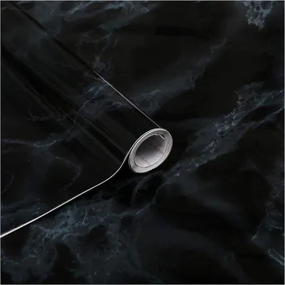 Produktbild von Schwarzes Marmormuster Folie selbstklebend 675x200cm