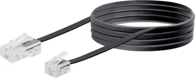 Produktbild von Schwaiger Modem-Kabel RJ11 6P2C -> RJ45 8P2C 3m schwarz