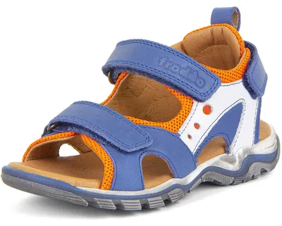 Produktbild von Froddo Karlo 3V Kinder Dreiklett-Sandale mit Lederfutter Blau/Weiß (Blue Electric), G3150261-1 - Gr. 30