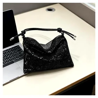 Produktbild von Tasche Glitzer Abendtasche Strasssteine,Abend Handtasche,Clutches Schultertasche,Glitzer Abendtasche Umhängetasche,Rosa Glitzer Abendtasche Damen,für Abend Prom Hochzeit Party