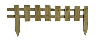 Produktbild von Gartenzaun 102x40x2,5cm -Steckzaun- Zierzaun -Friesenzaun- Lattenzaun -Staketenzaun- dekorativer Zaun -Kieferholzzaun zum Abgrenzen 10STK