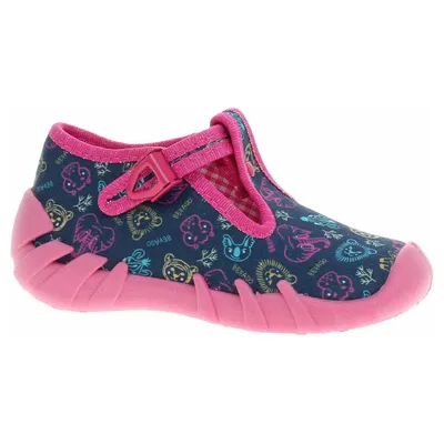 Produktbild von Befado Hausschuhe für Mädchen 110N492 blau-rosa 21