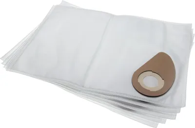 Produktbild von vhbw 5x Staubbeutel kompatibel mit Nilfisk Buddy II 18 L, 18 T INOX, 18 T, 18, 12, 18 INOX Staubsauger - 48,85cm x 33,4cm Weiß