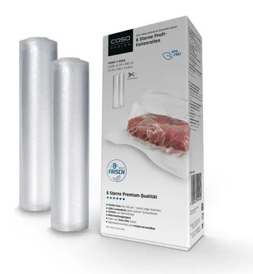 Produktbild von CASO 6 Sterne Profi-Folienrollen 30x600 cm, 2 Rollen, Vakuumierbeutel für alle V