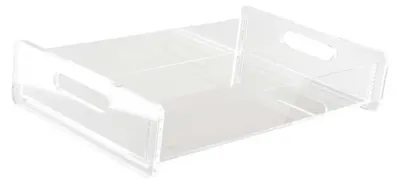Produktbild von Rechteckiges Tablett aus Acryl, 40 x 25 x 8 cm
