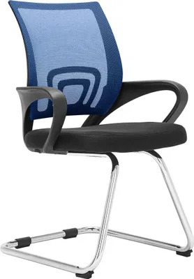 Produktbild von CLP Freischwinger Eureka mit Netzbezug und Armlehnen blau