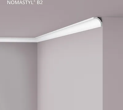 Produktbild von Eckleiste NMC B2 NOMASTYL Noel Marquet Zierleiste Stuckleiste Zeitloses Klassisches Design weiß 2 m