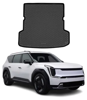 Image de OMAC Tapis de coffre pour Kia EV9 2023-2026 en caoutchouc TPE Noir, Image générée par une IA