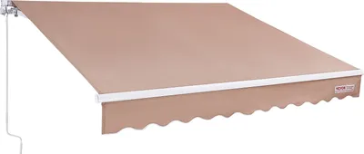 Immagine prodotto di VEVOR tenda da sole per balcone 2,4x2,1 m tenda a bracci pieghevoli regolabile in altezza da 2,4 a 3,7 m tenda a pinza retrattile acciaio alluminio 280G rivestimento bifacciale inPoliuretanotenda da sole per balcone tenda da veranda