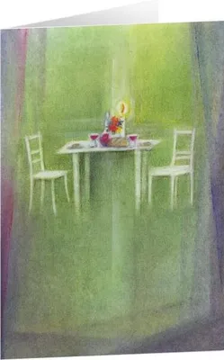 Produktbild von Kunstkarten "Gedeckter Tisch" 5 Stk.