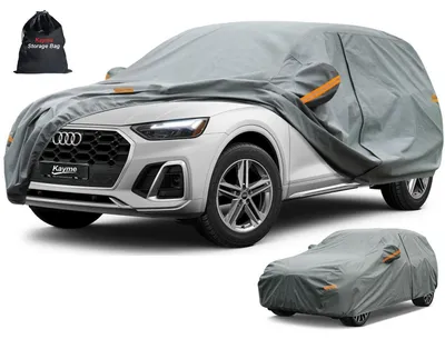 Image de Housse de protection pour SUV, imperméable et respirante, de 460 à 485 cm, de couleur grise