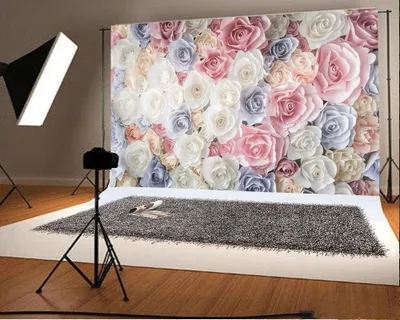 Obrázek produktu pro 1,5 x 2,1 metru, fotografické pozadí, barevné květy, květinová stěna, moderní květinový vzor, abstraktní, pozadí pro fotografování, vhodné pro svatby, oslavy, portréty, fotografové, dětské fotografické studio, rekvizity