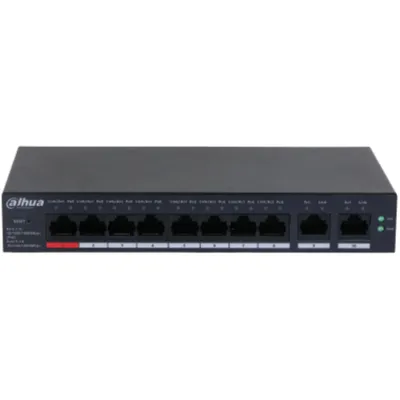 Immagine prodotto di Dahua Technology DH-CS4010-8ET-110 switch di rete gestito L2 Fast Ethernet (10/100) Power over Ethernet (PoE) Nero