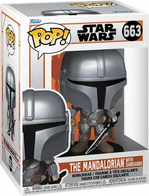 Obrázek produktu pro FUNKO POP Star Wars 663 Figurka Mandaloriana s Dark Saber