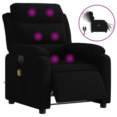 Produktbild von vidaXL Massagesessel Elektrisch Schwarz Samt