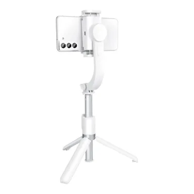 Zdjęcie produktu dla Zestaw / Uchwyt do selfie z pilotem Bluetooth Statyw stabilizujący GIMBAL biały SSTR-L08