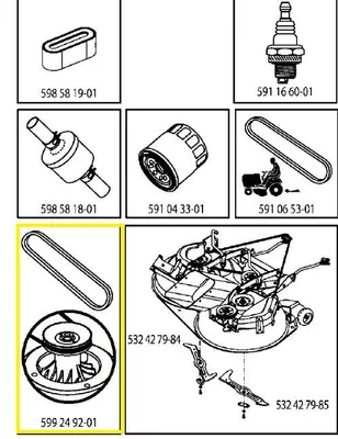 Zdjęcie produktu dla Pasek traktora TC 138T Husqvarna 59924920