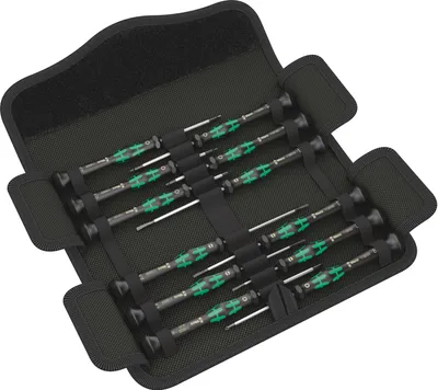 Produktbild von Zestaw wkrętaków do mechaniki precyzyjnej K Micro-Set/12 SB1 12 szt. z rowkiem/PH/6-KT/TX®