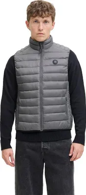 Obrázek produktu pro Jack & Jones 12280973_176_M, Prošívaná vesta, Uni, Dospělý, Zip, Nylon, Šedá