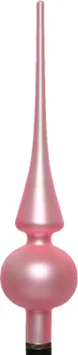 Produktbild von Christbaumspitze Glas 26cm - Lippenstiftrosa matt
