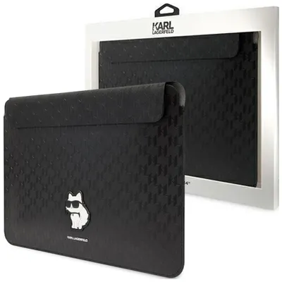 Produktbild von Karl Lagerfeld Sleeve KLCS14SAKHPCK 14" schwarz Saffiano Monogram Choupette Schutzhülle