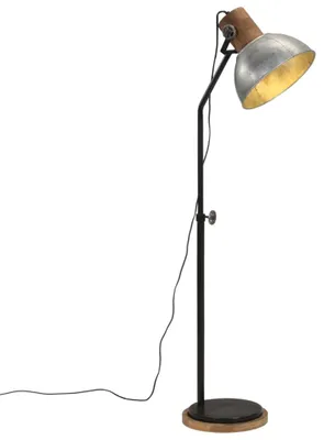 Produktbild von vidaXL Stehleuchte 25 W Vintage Silbern 30x30x100-150 cm E27