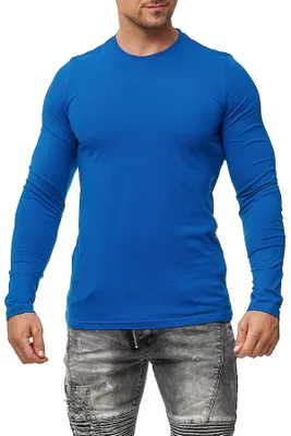 Produktbild von Mivaro Herren Langarmshirt Basic aus 100% Baumwolle – Longsleeve T-Shirt Langarm Regular Fit - atmungsaktiv - bis 5XL - ideal für Arbeit & Freizeit